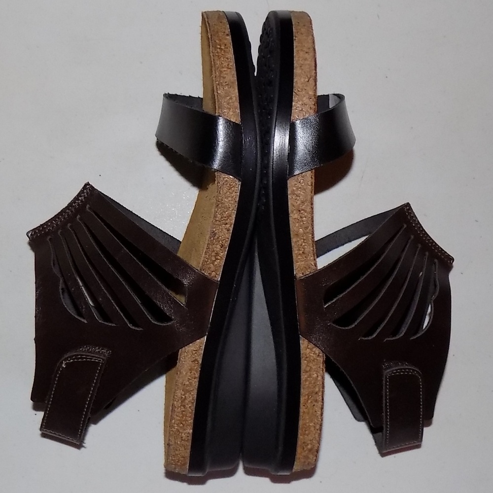 New Naot Mint deep brown/black leather EU36/US6M - Picture 4 of 8